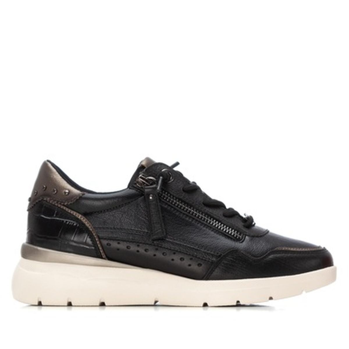 CARMELA - Zapatillas Cuero Mujer Efa-0-30 Negro Carmela
