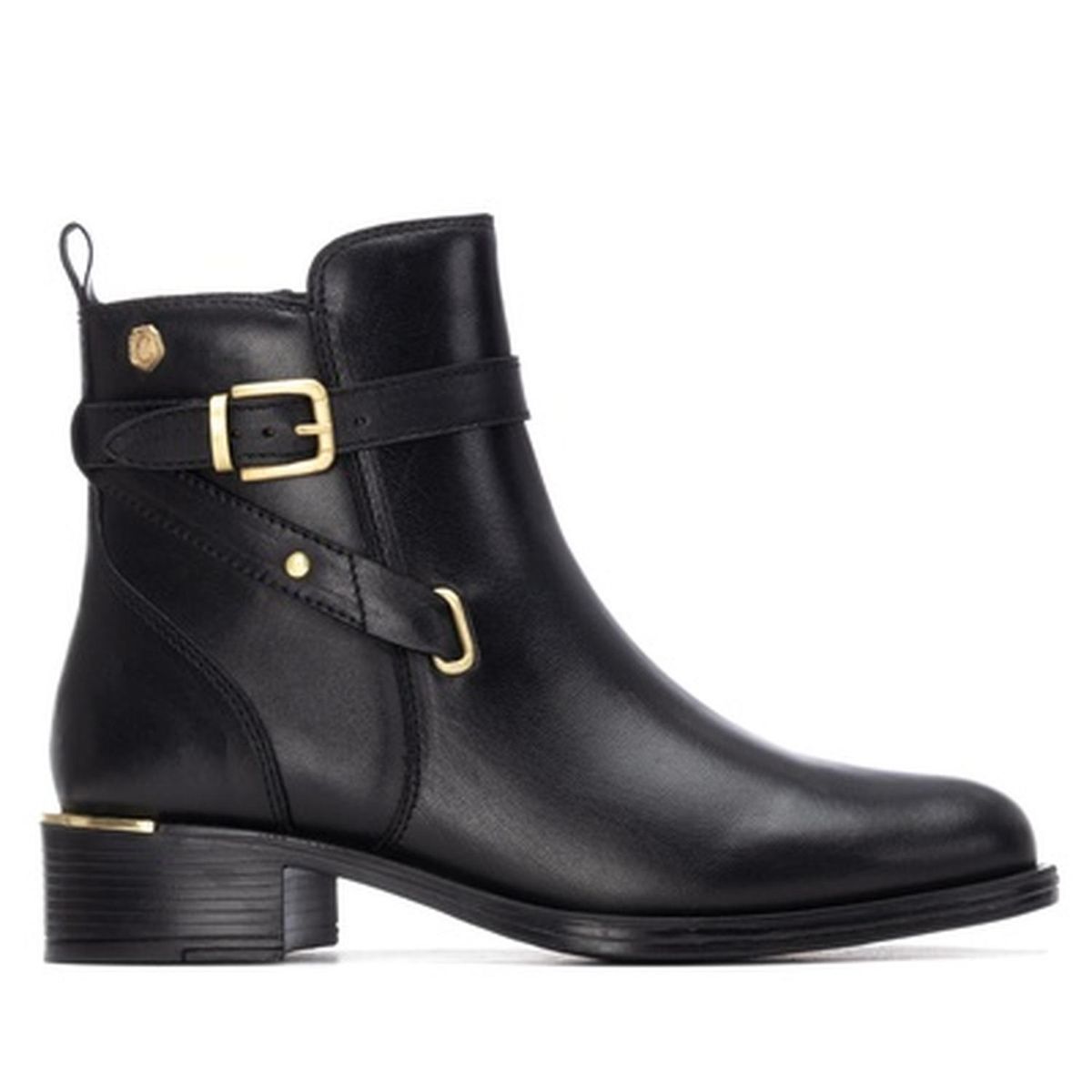 CARMELA - Botines Cuero Mujer Erine-6-75 Negro Carmela