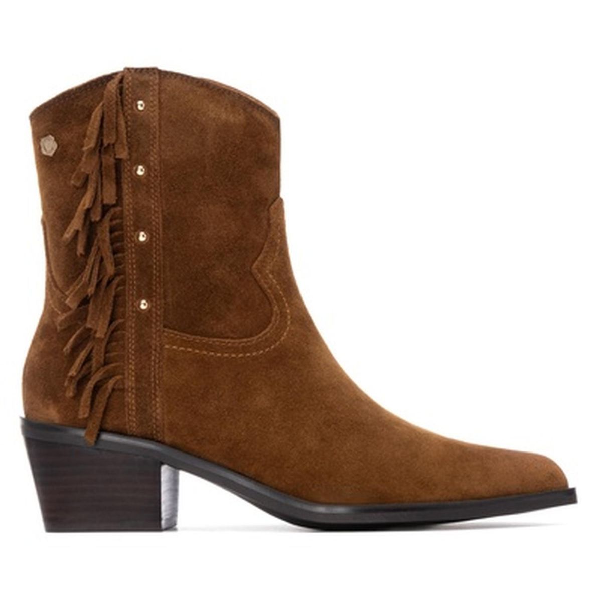 CARMELA - Botines Cuero Mujer Rossella-6-63 Beige Carmela