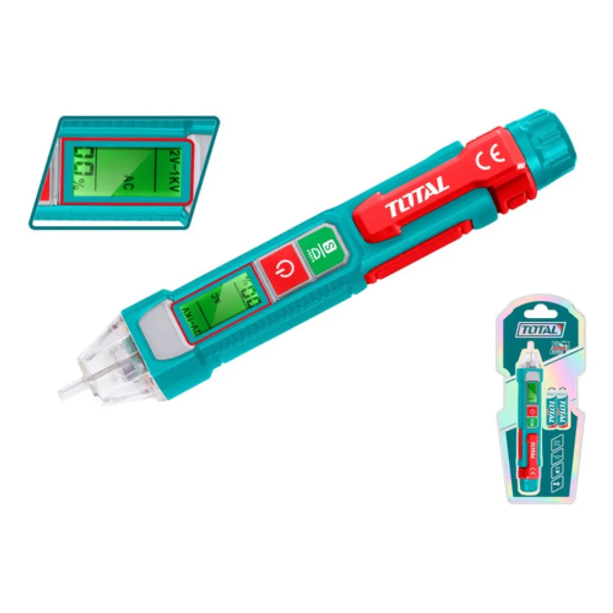 TOTAL - Lapiz Detector De Voltaje Digital Total 12v-1kv