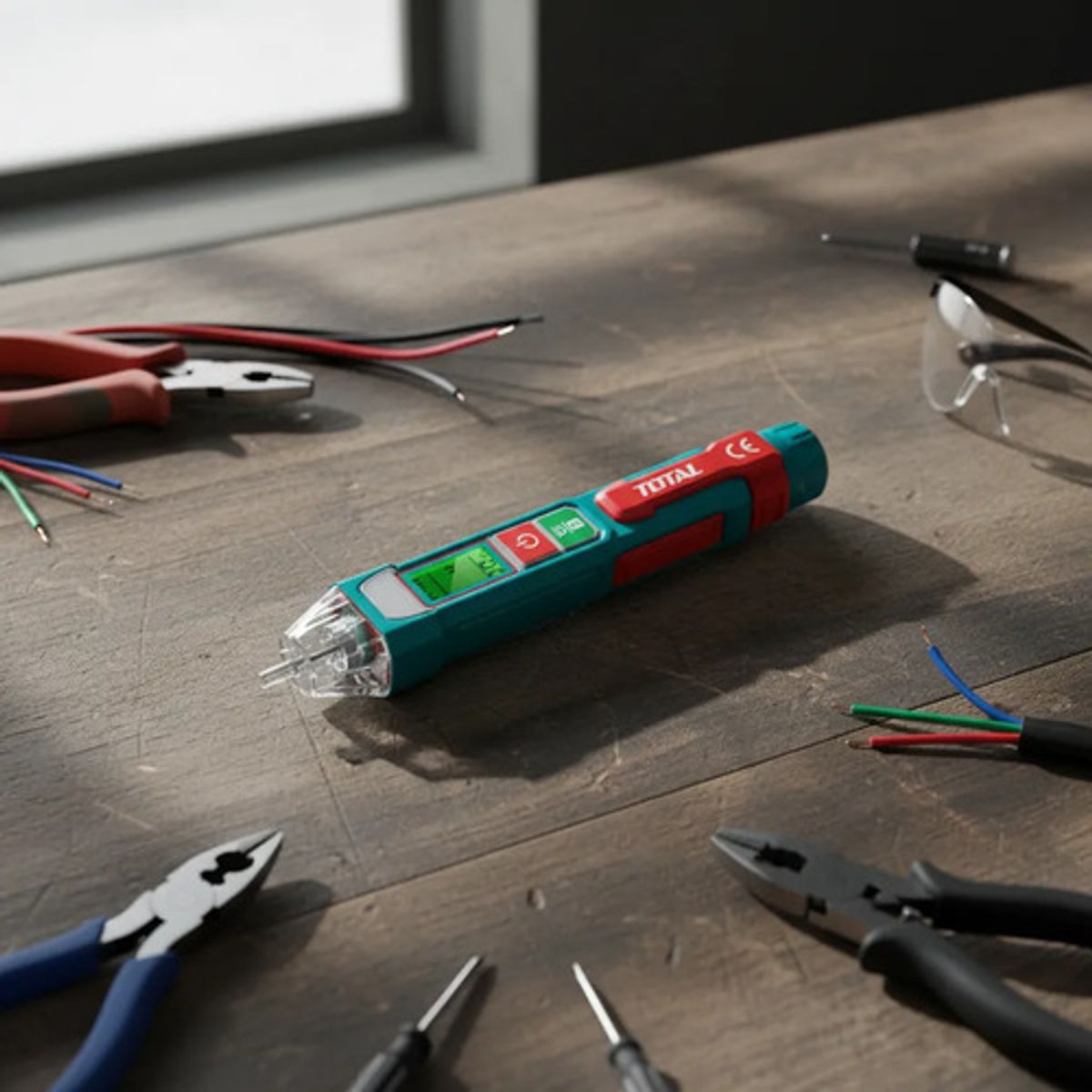TOTAL - Lapiz Detector De Voltaje Digital Total 12v-1kv