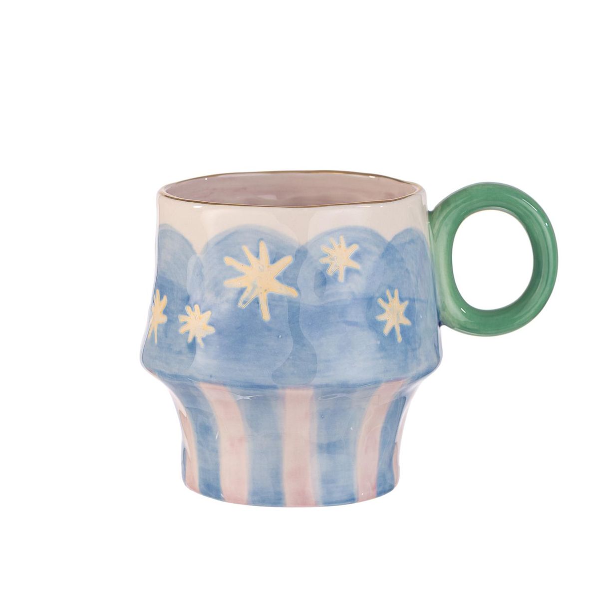ADAGIO TEAS - Taza Cerámica con Base Celeste 500 ml
