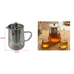 GENERICO - Tetera de Vidrio con Filtro 550 ml Jarra para Té con Infusor