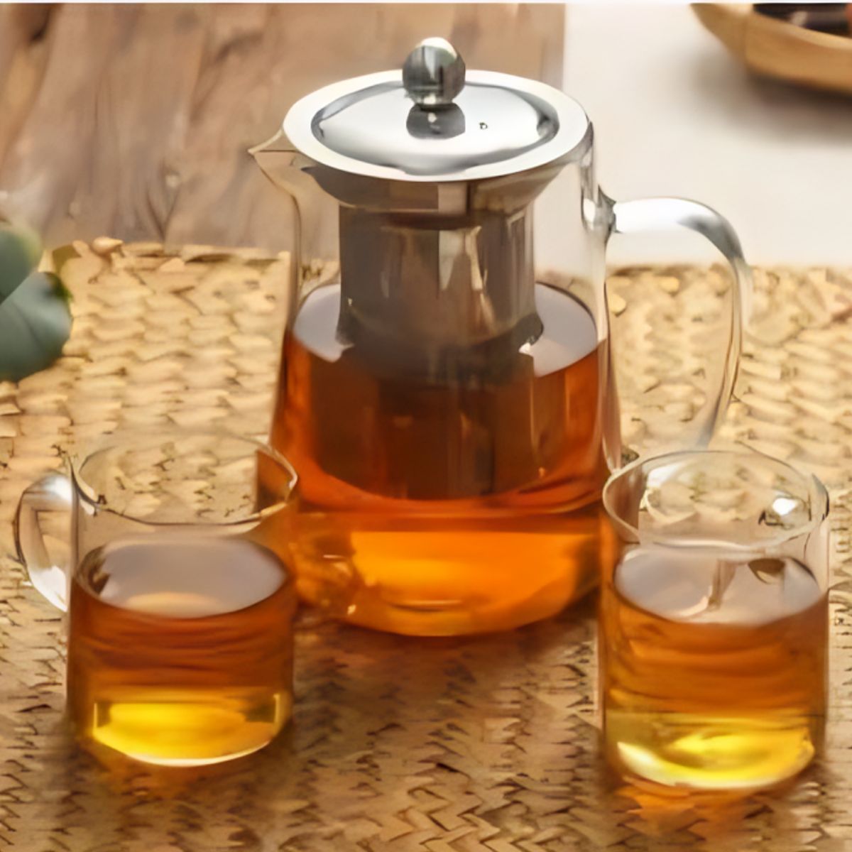 GENERICO - Tetera de Vidrio con Filtro 750 ml - Jarra para Té con Infusor
