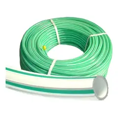 METALFER - Manguera Standar Bicolor De 1 PuLG Blanca / Verde 50 Mts