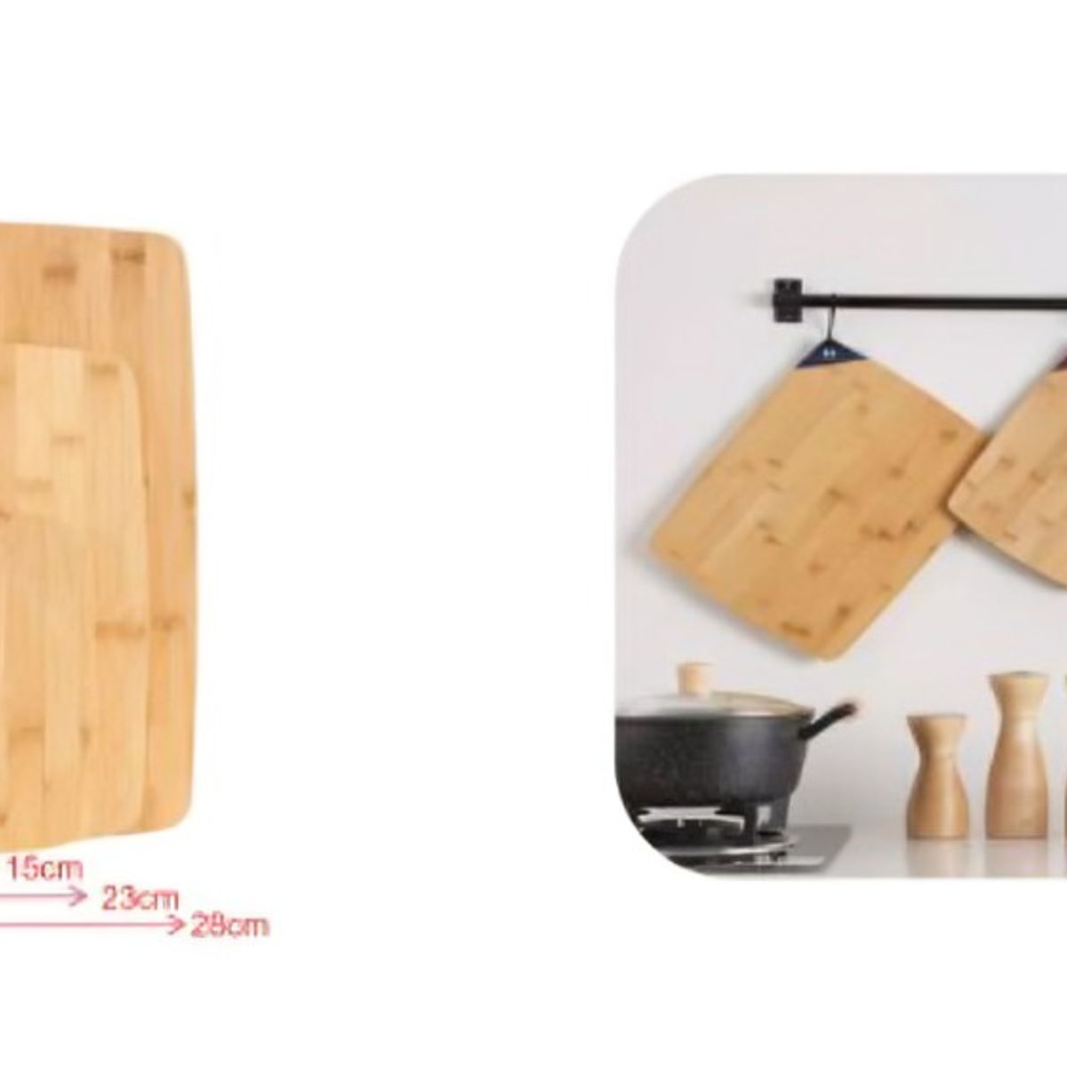 GENERICO - Juego de Tablas de Cocina tabla de Cortar Madera