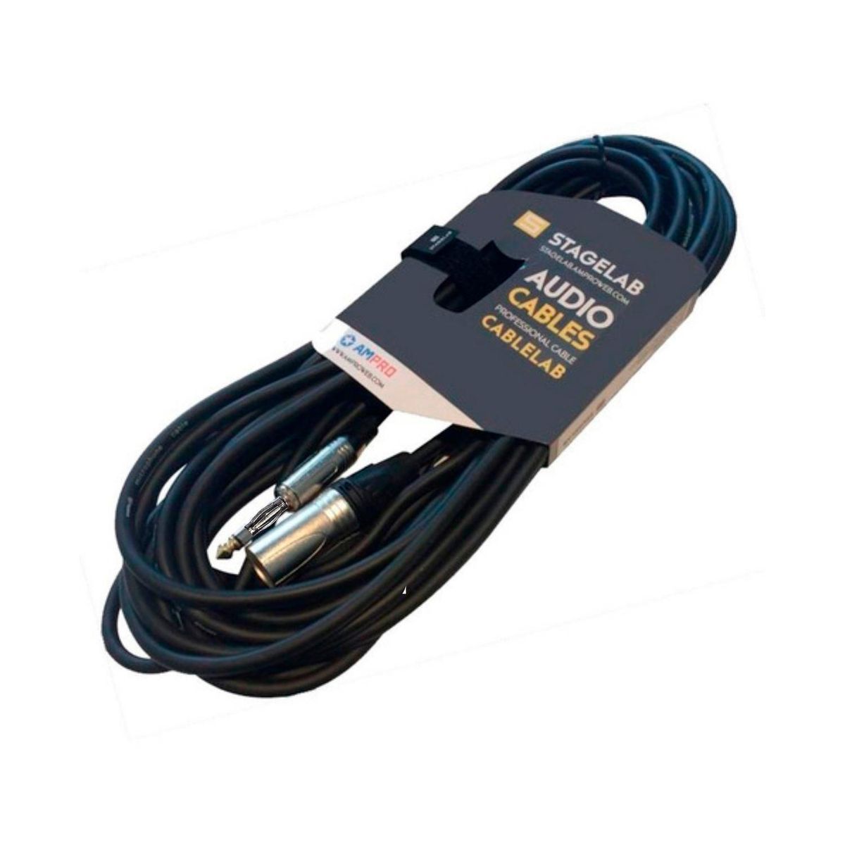 STAGELAB - Cable XLR Hembra a Plug Mono 6.3mm Tipo Banana 6 Metros StageLab CLM-PXF6