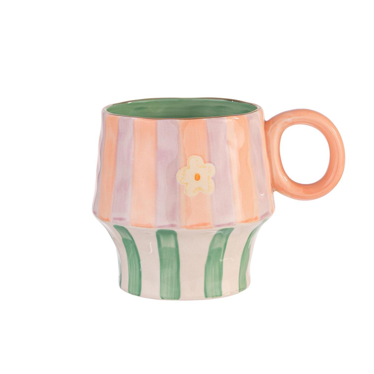 ADAGIO TEAS - Taza Cerámica con Base Rosada 500 ml