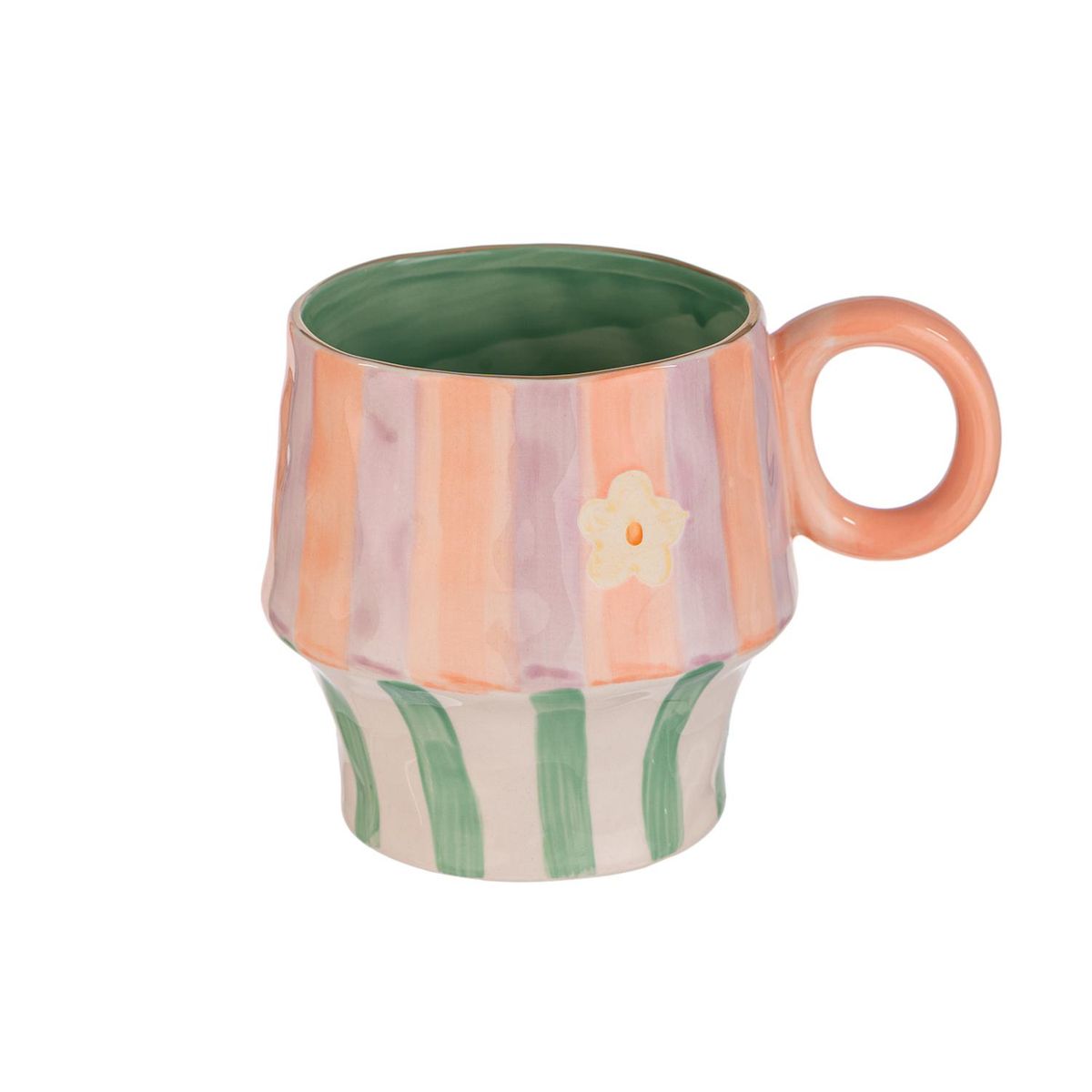 ADAGIO TEAS - Taza Cerámica con Base Rosada 500 ml