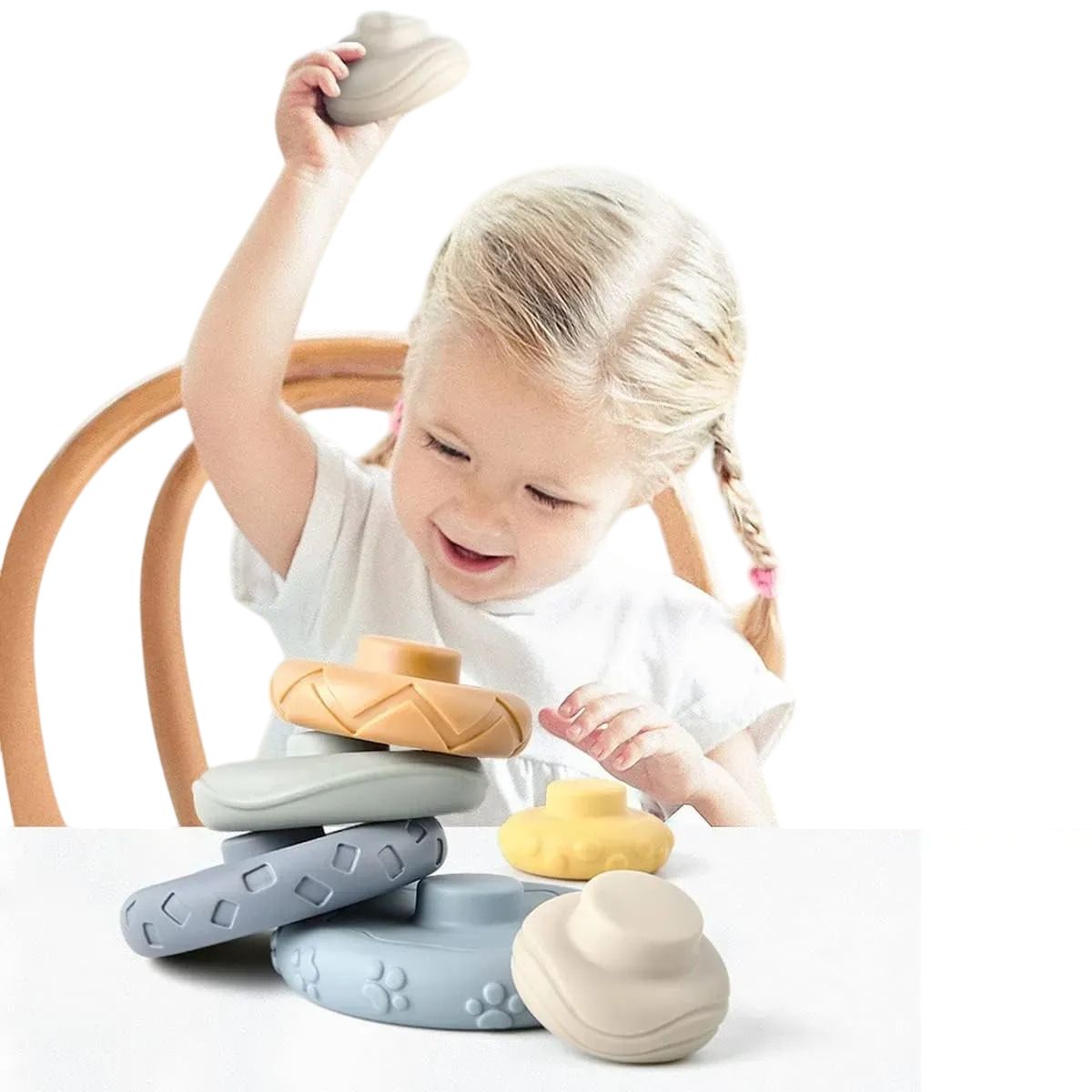 GENERICO - Torre Apilable Sensorial Koala Para Bebés  Juego Educativo