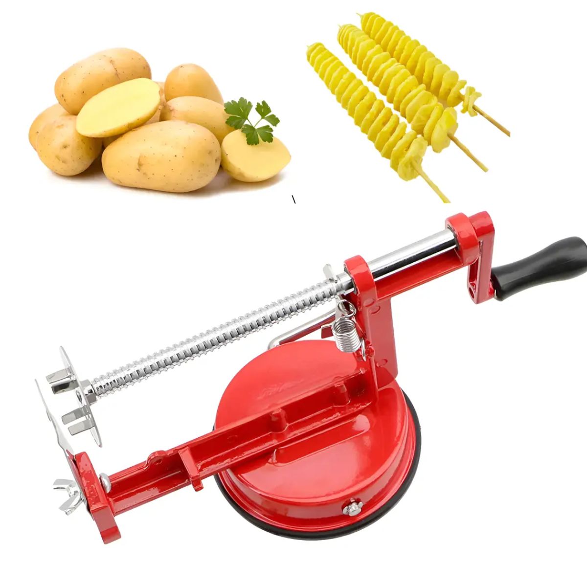GENERICO - Rebanador de Papas Espiral Manual