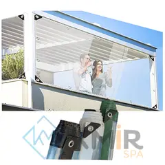 GENERICO - Lonas Transparentes para Terraza 1.52cm x 4mts