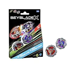 BEYBLADE - X Beat Tyranno 4-70q & Knife Shinobi Color Pack Doble TAKARA TOMY - HASBRO
