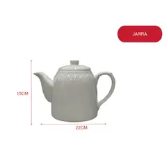 GENERICO - Tetera de Loza con Tapa Jarra para Té y Bebidas