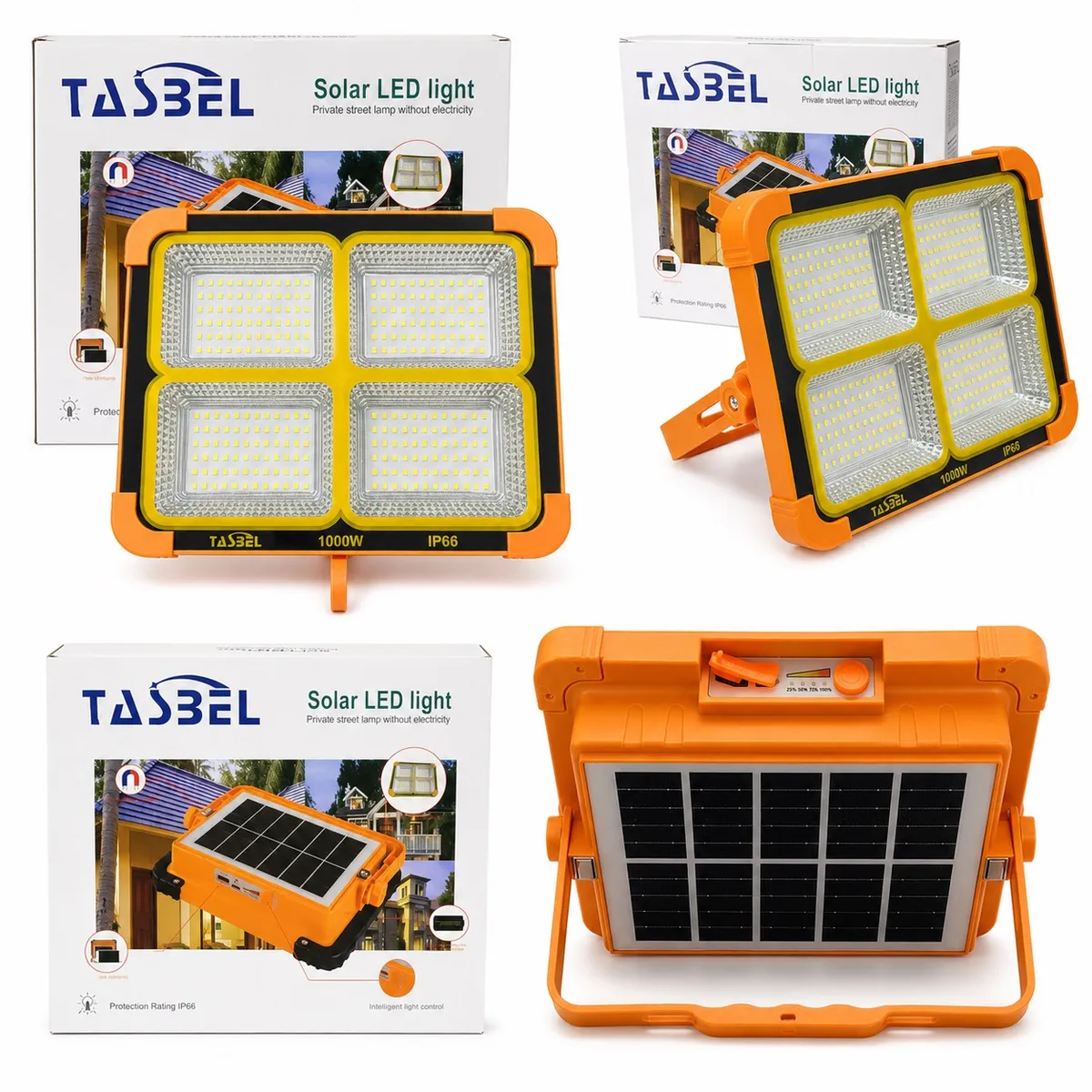 DOPA - Lámpara Foco Solar De 1000w Emergencia Led Con Cargador Sola