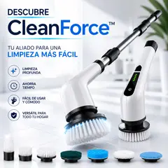MOVI - Cepillo de Limpieza CleanForce™ 9 en 1 - Limpia rincones del hogar facilmente y sin esfuerzo