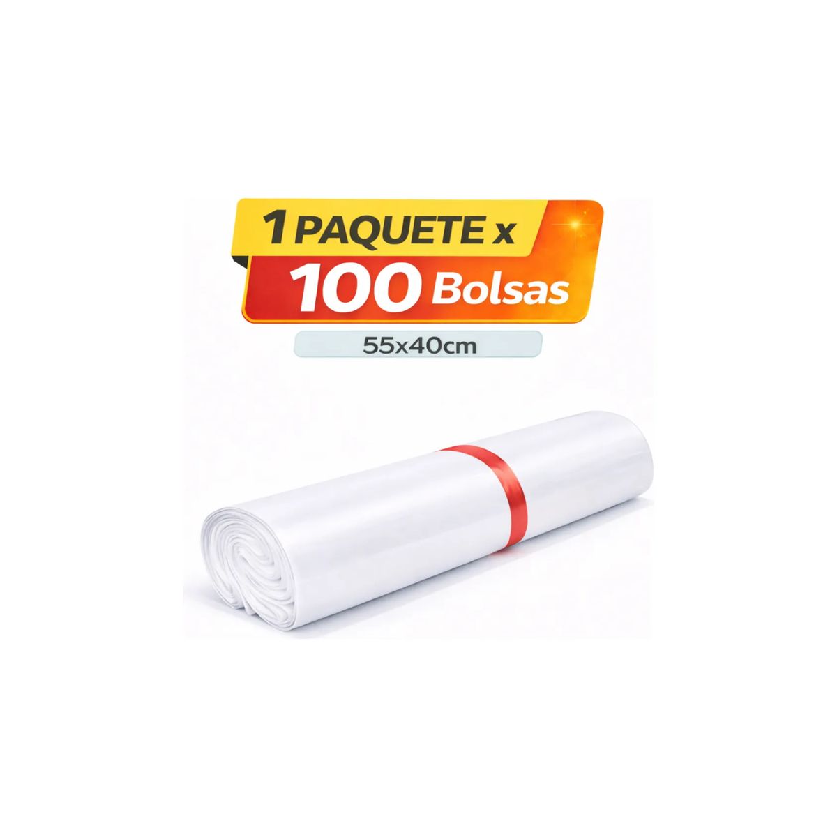 GENERICO - Pack X100 Bolsas De Embalaje Courier Autoadhesiva 55x40cm