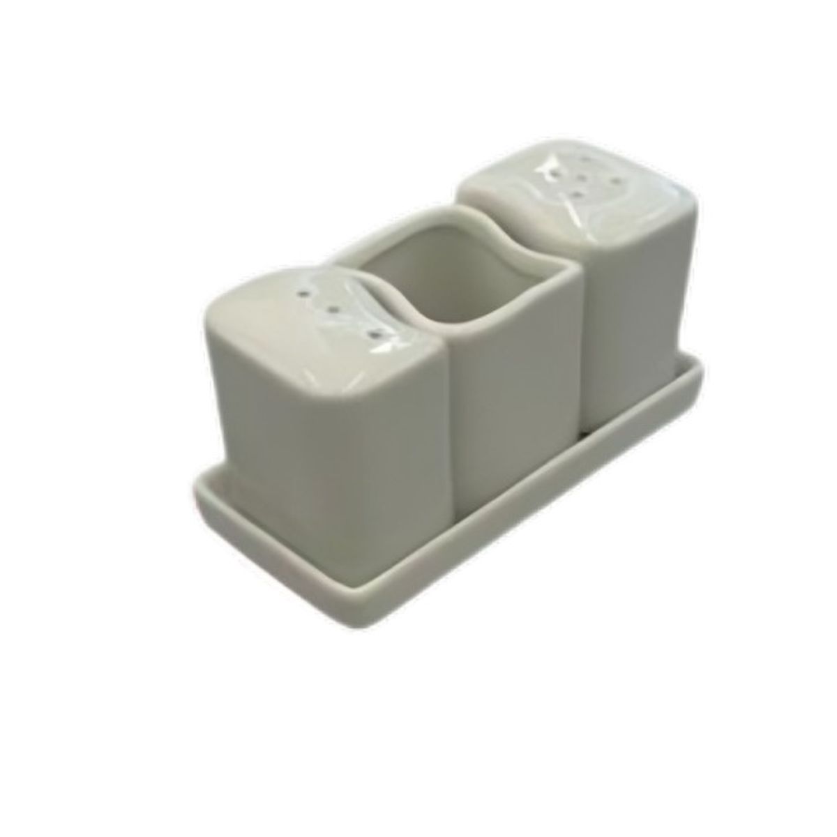GENERICO - Set Salero y Pimentero con Base Condimentero de Mesa