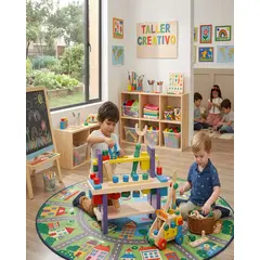 GENERICO - Banco de Herramientas Madera Juguete Didáctico Taller Infantil