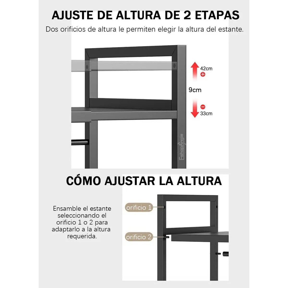 GENERICO - Estante Repisa Extensible Horno Microondas Organizador Rack BELUG