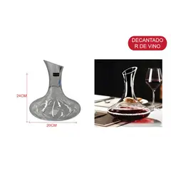 GENERICO - Decantador de Vino de Vidrio Aireador y Servidor de Vino