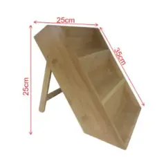 GENERICO - Organizador de Especias de Madera 3 Pisos Inclinado Repisa Cocina