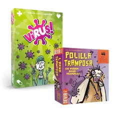 DEVIR - PACK JUEGOS DE MESA: VIRUS 1 + LA POLILLA TRAMPOSA (ESPAÑOL)