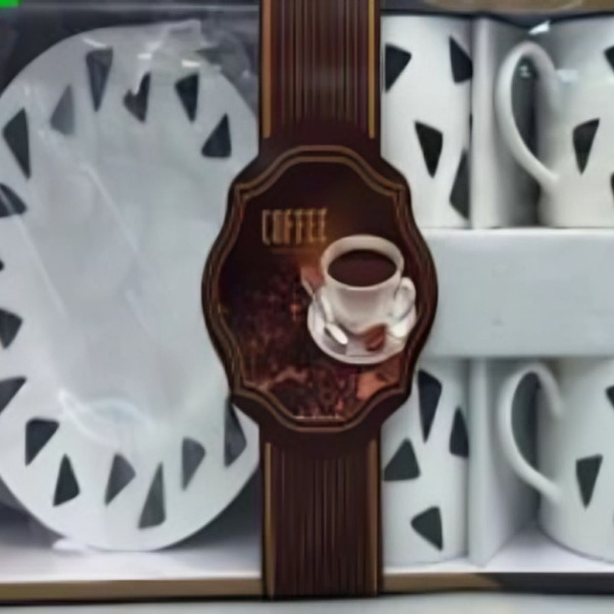 GENERICO - Set de Tazas y Platos 6 Piezas con Diseño Moderno