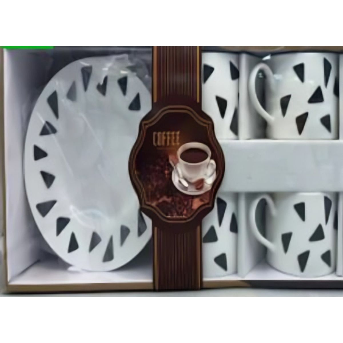 GENERICO - Set de Tazas y Platos 6 Piezas con Diseño Moderno