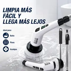MOVI - Cepillo de Limpieza CleanForce™ 9 en 1 - Limpia rincones del hogar facilmente y sin esfuerzo