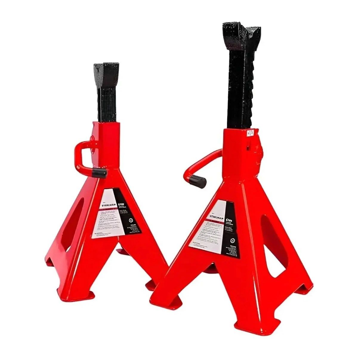 GENERICO - Set 2 Caballete Auto 3 Toneladas Banquillo Automotriz Caballetes Soporte Acero  BELUG
