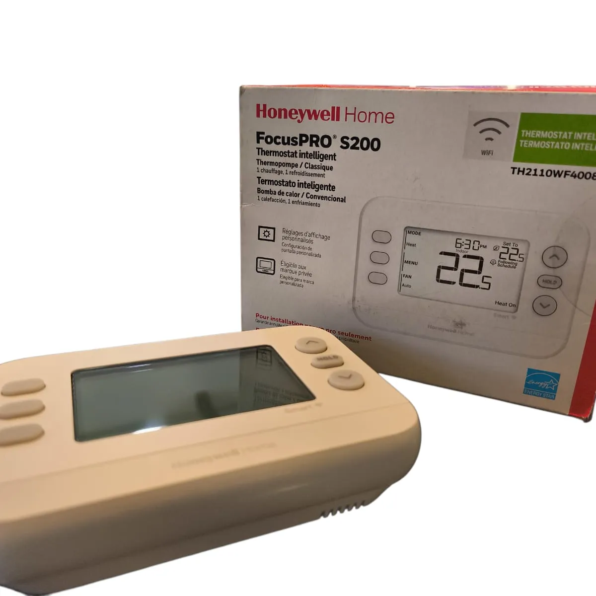 HONEYWELL - TERMOSTATO Digital No Programable 1HEAT 1 COOL HONEYWELL TH2110WF4008/U WIFI