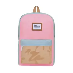 GENERICO - Mochila Wilson Mediana Adulto Casual Minimalista Diseño De La Tela Liso Color Rosa
