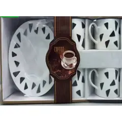 GENERICO - Set de Tazas y Platos 6 Piezas con Diseño Moderno