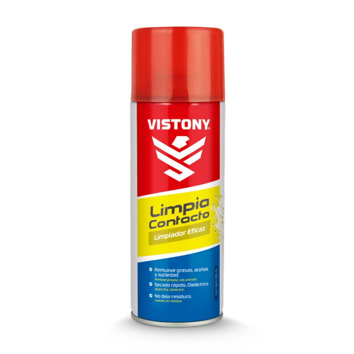 VISTONY - Limpia Contacto Vistony Spray 296ml Dieléctrico Secado Rápido