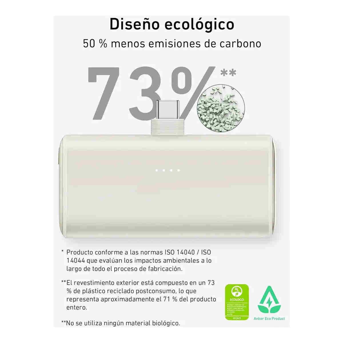 GENERICO - Cargador Portátil Power Bank , 5000mah 22.5w, Batería Externa para Celular BELUG
