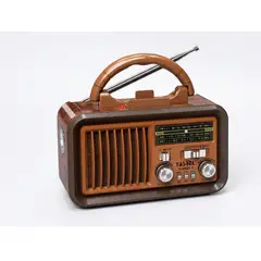 IRM - Radio Retro AM FM SW Solar Bluetooth MP3 Bateria Recargable Linterna Portatil