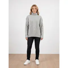 LIKE SHOP - Sweater Lana Mujer Tejido Otoño Invierno Cuello Beatle 6882