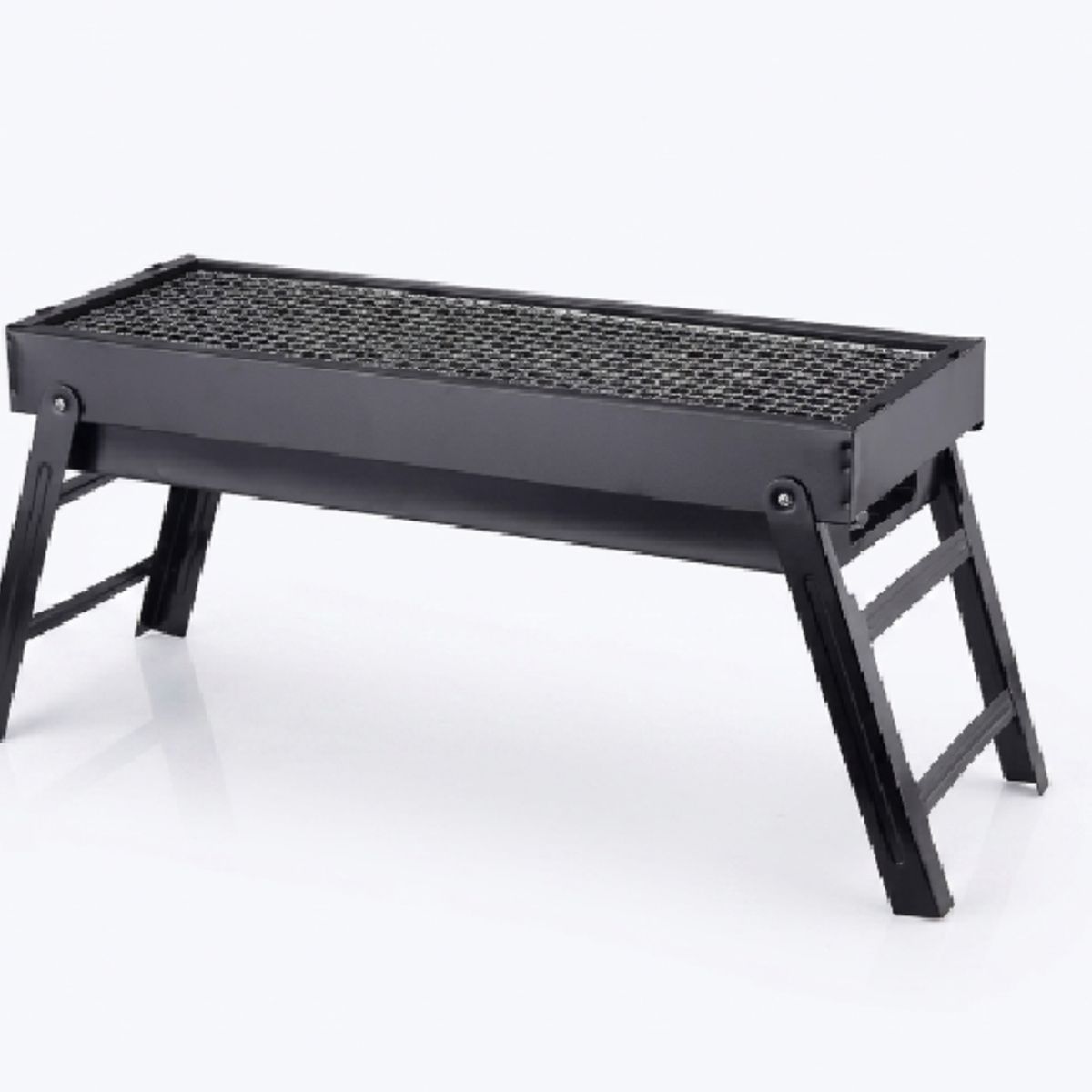 IRM - Parrilla BBQ Carbon Portatil Plegable TL-353 Acero Asado Camping Jardin Playa Hogar Exterior