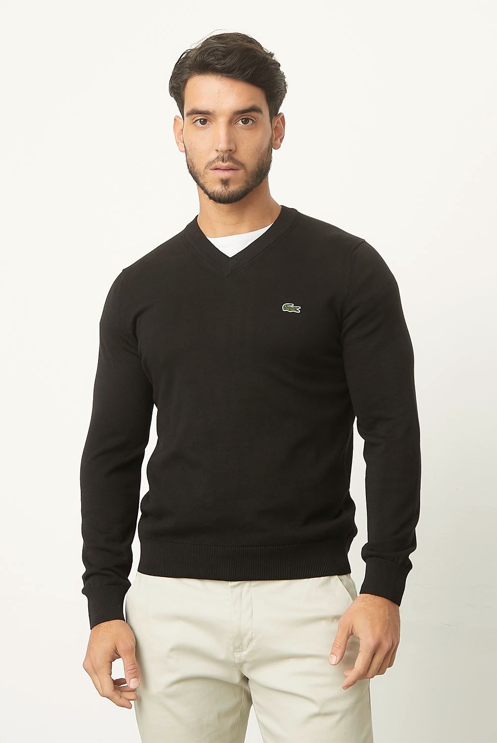 LACOSTE - Sweater Cuello V Hombre Lacoste