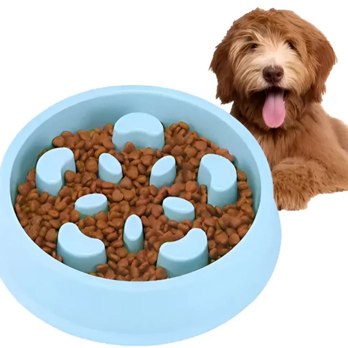 OEM - Plato Anti Ansiedad Para Perros Y Gatos Come Lento Antideslizante