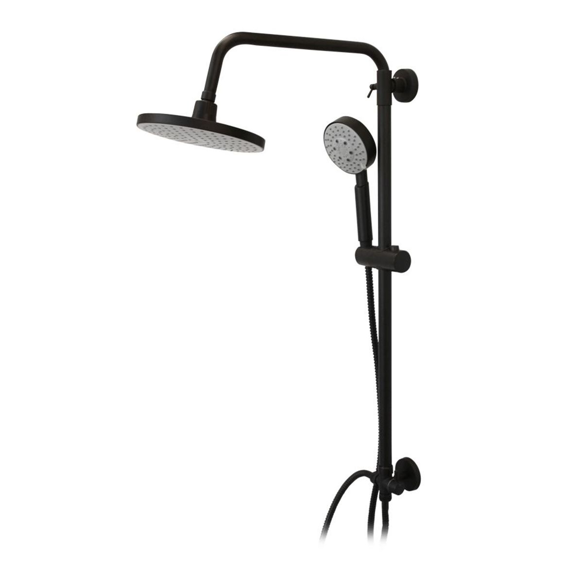 STRETTO - Columna de Ducha Venti Negro Mate + Ducha Verona