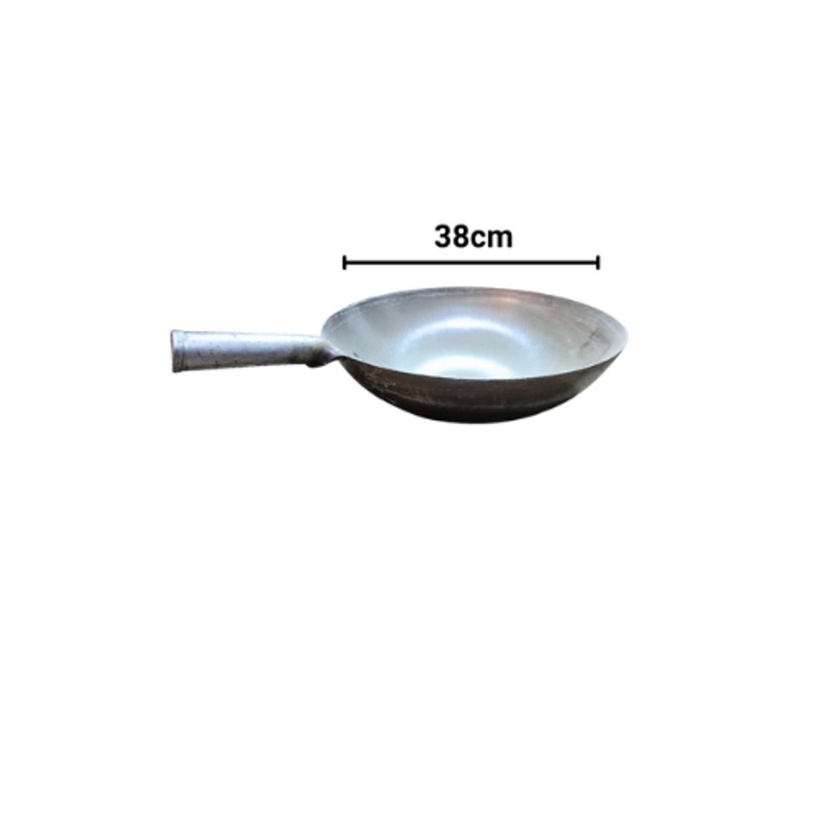 GENERICO - Paila Wok Sin Mango 38 Cm Acero