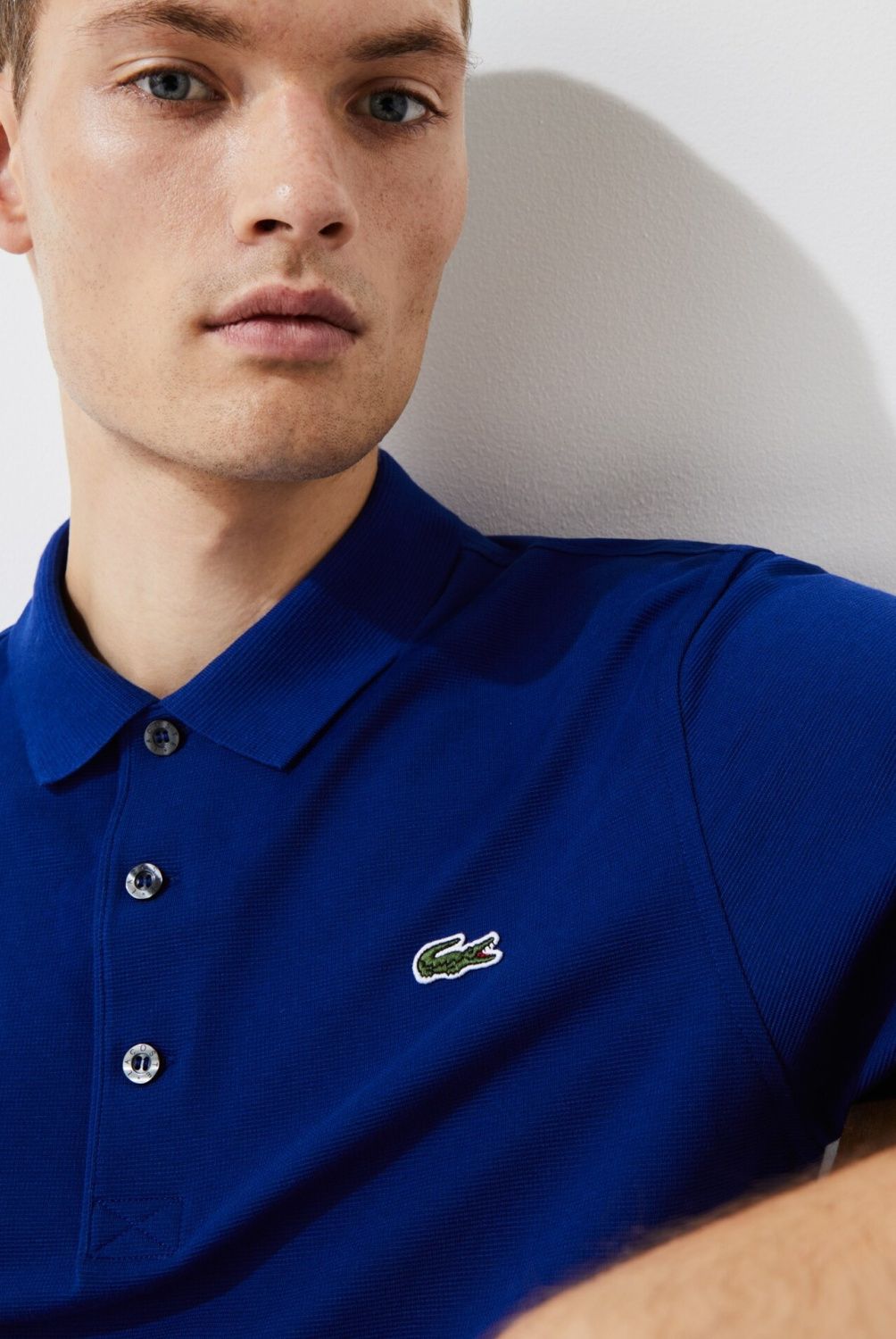 LACOSTE - Lacoste Polera Manga Corta Cuello Piqué Algodón Hombre