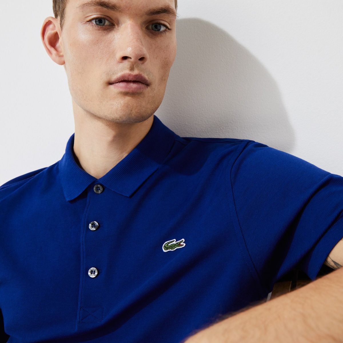 LACOSTE - Lacoste Polera Manga Corta Cuello Piqué Algodón Hombre