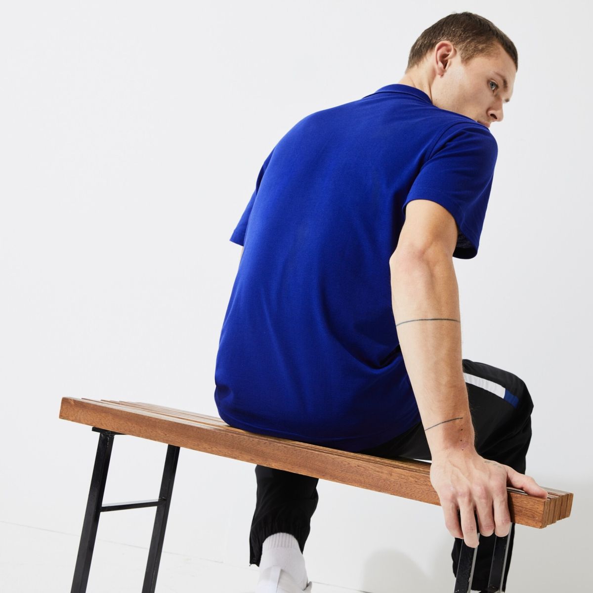 LACOSTE - Lacoste Polera Manga Corta Cuello Piqué Algodón Hombre