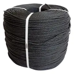 MARIENBERG - Cuerda Rafía de 20kg aprox 8mm Negro con Filtro UV 1 unidad