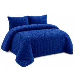 GENERICO - Cobertor Cubrecamas De Invierno Trenzado Chiporro King 2.5