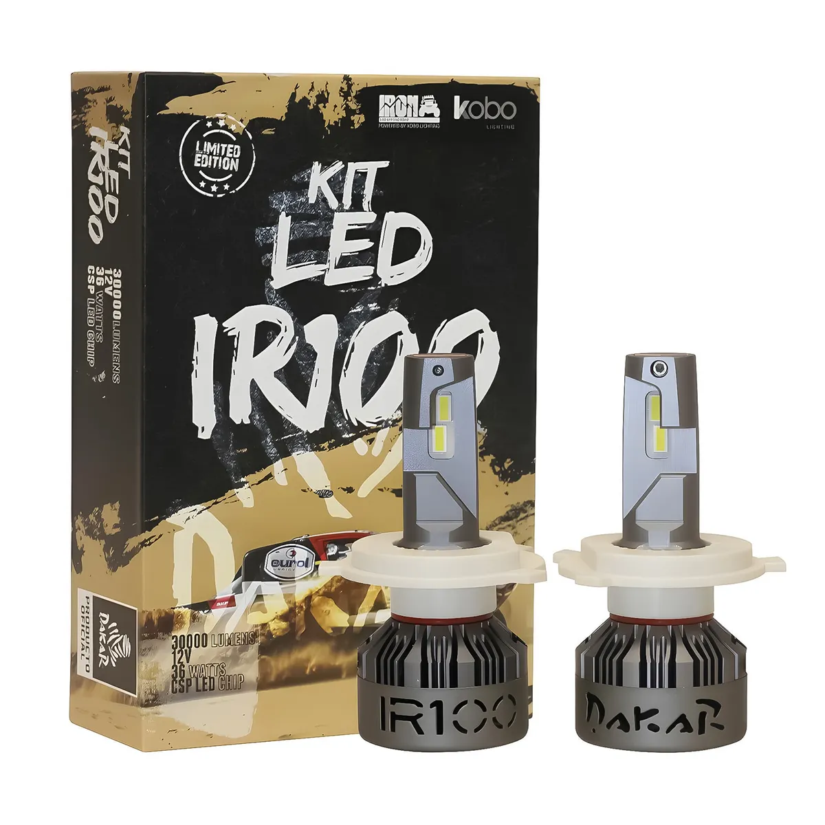 KOBO - Kit Turbo Led IR100 Dakar Conector H4 45000lm 55w