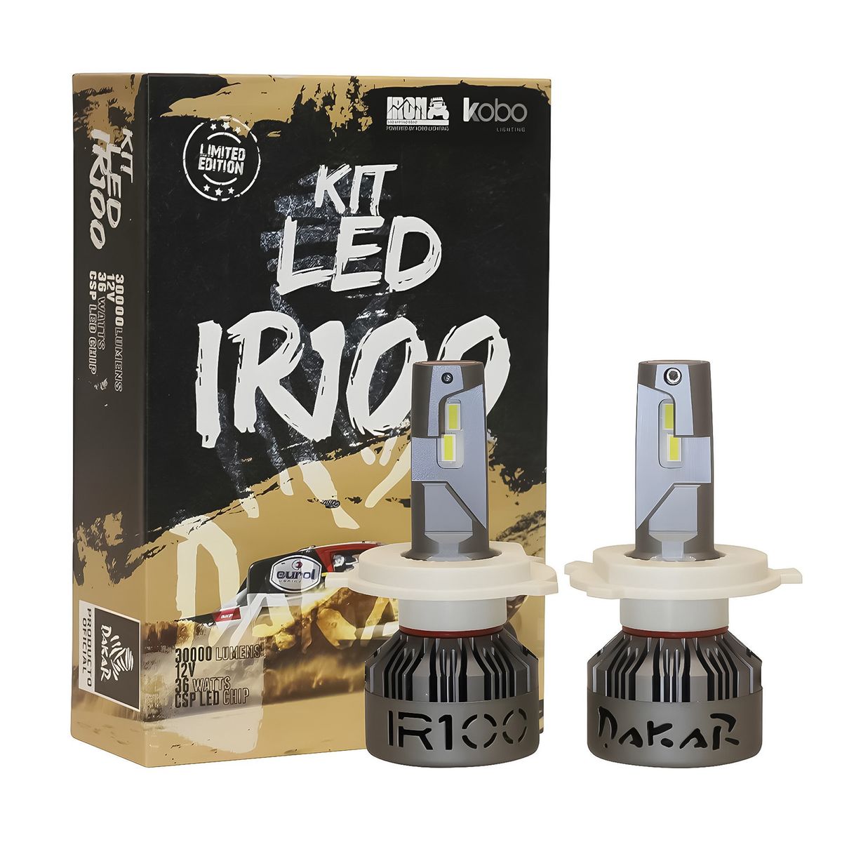 KOBO - Kit Turbo Led IR100 Dakar Conector H4 45000lm 55w